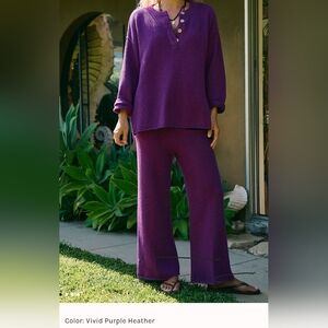 FP Beach Hailee Sweater Set Purple